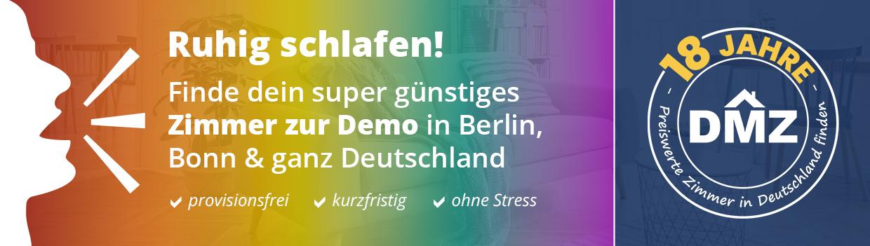 ...nach der Demo eine ruhige Bleibe: dmz.de